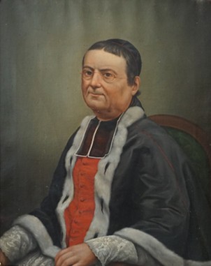 Portrait du chanoine Tardieu réalisé de manière posthume en 1867 par le chanoine Jules Béguin. Hôpital de Rians. Chanoine Tardieu r
