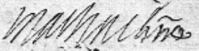 Signature du chanoine Jean Martin (1703)