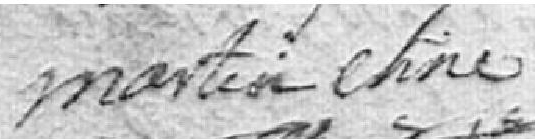 Signature du chanoine Félix Martin (1728) martinfelix